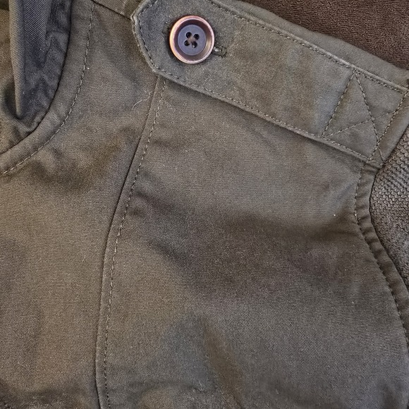 Banana Republic Heritage Collection Jacket GREEN hooded MEN M Safari Bomber - Picture 4 of 16